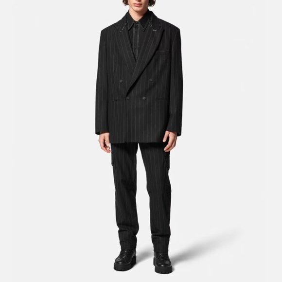 Versace Collection Other - Versace Collection 2 Piece Pinstripe Double Breasted Suit Jacket Set 58 L / 48 L